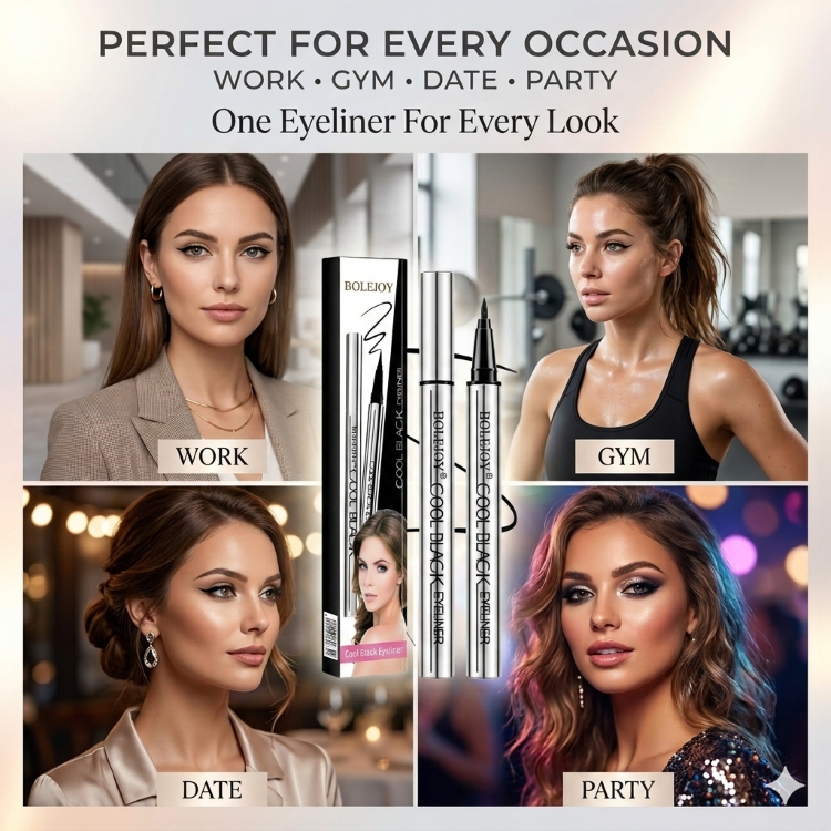 Bolejoy Waterproof Liquid Eyeliner—Smudge-proof, Long-lasting-9YB