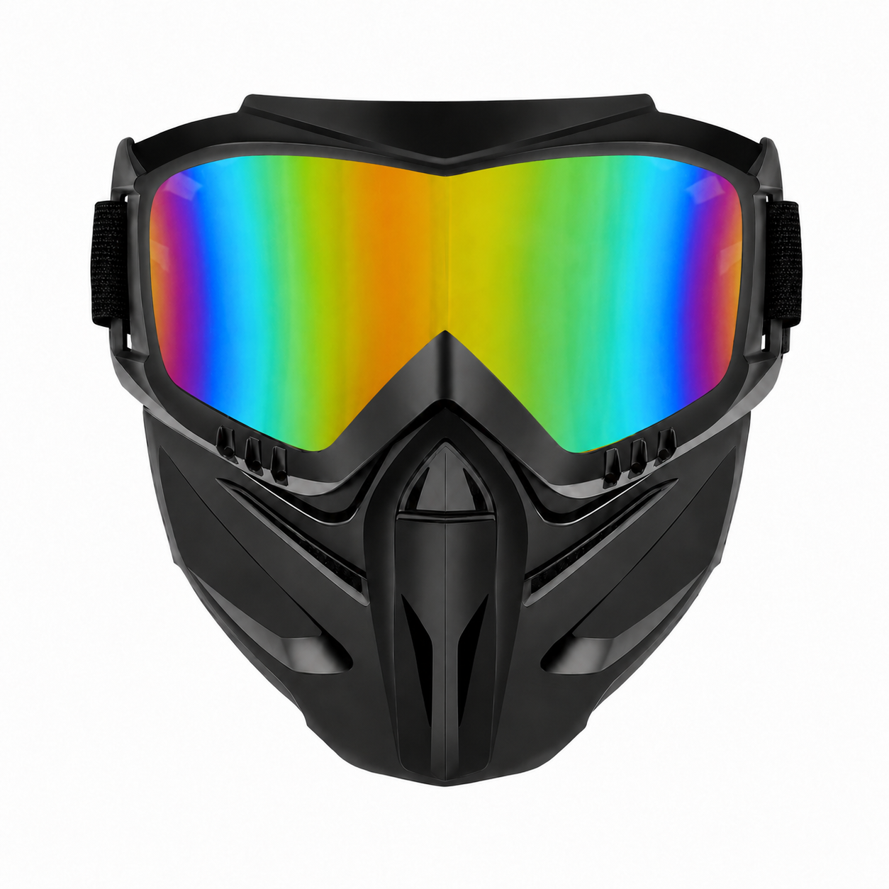 Full-Face Outdoor Goggles with Anti-Fog Lens & Detachable Mask-9YB