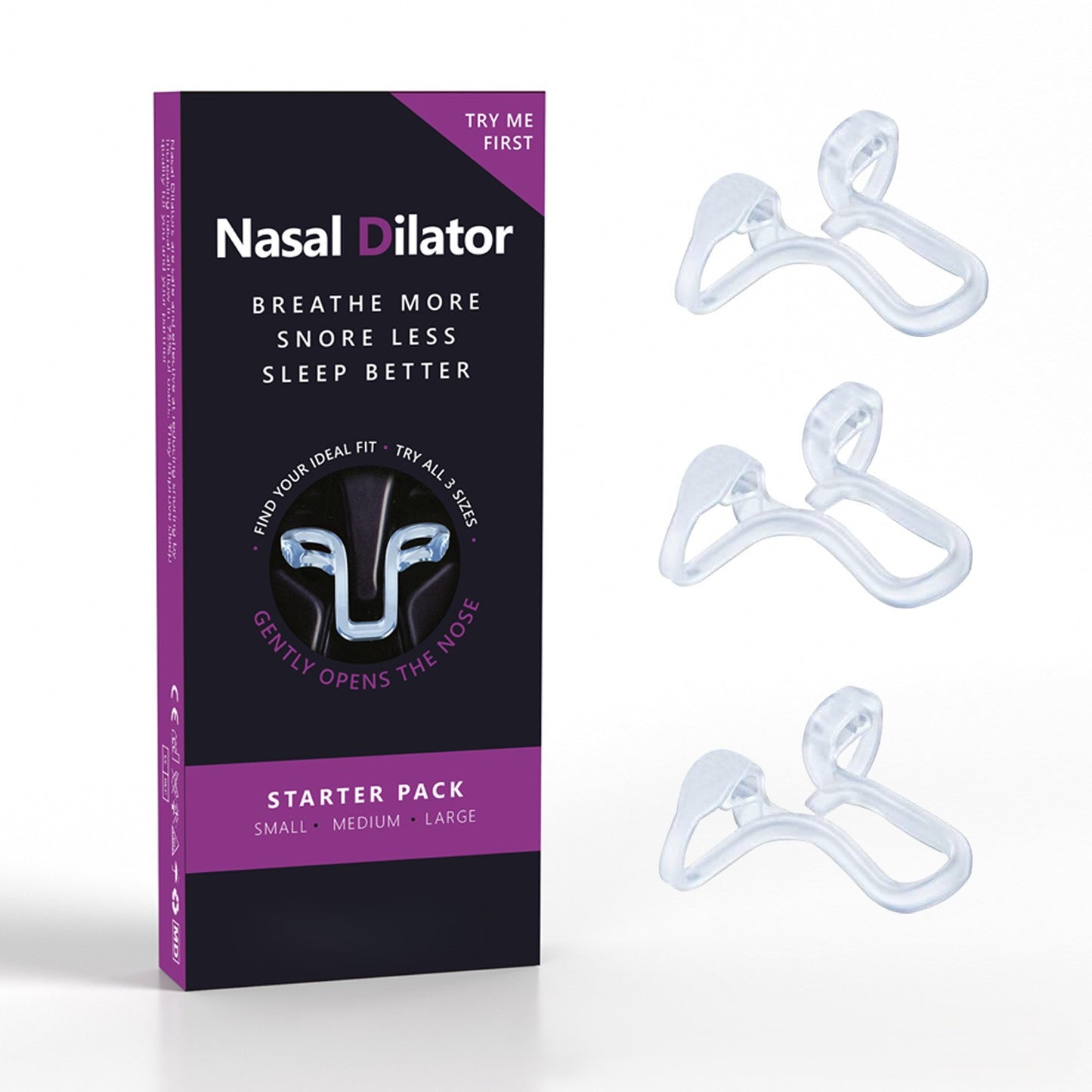 SilentSnore Nasal Dilator: Breathe Easier, Snore Less, Sleep Better-9YB
