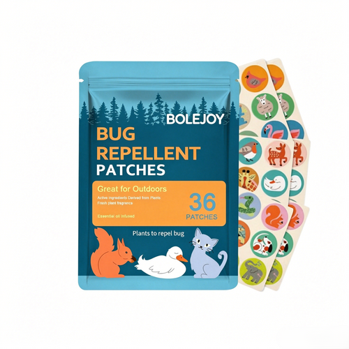 BOLEJOY Mosquito Repellent Patches – Safe for Kids & Adults, 24-Hour Protection for Travel, Camping & Outdoor Activities-9YB