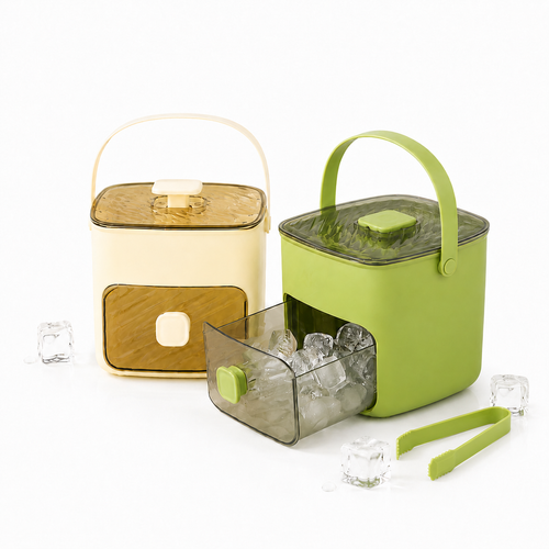 Summer Essential: Dual-Chamber Ice Maker and Storage Container-9YB