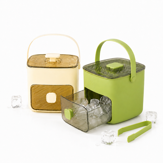 Summer Essential: Dual-Chamber Ice Maker and Storage Container-9YB