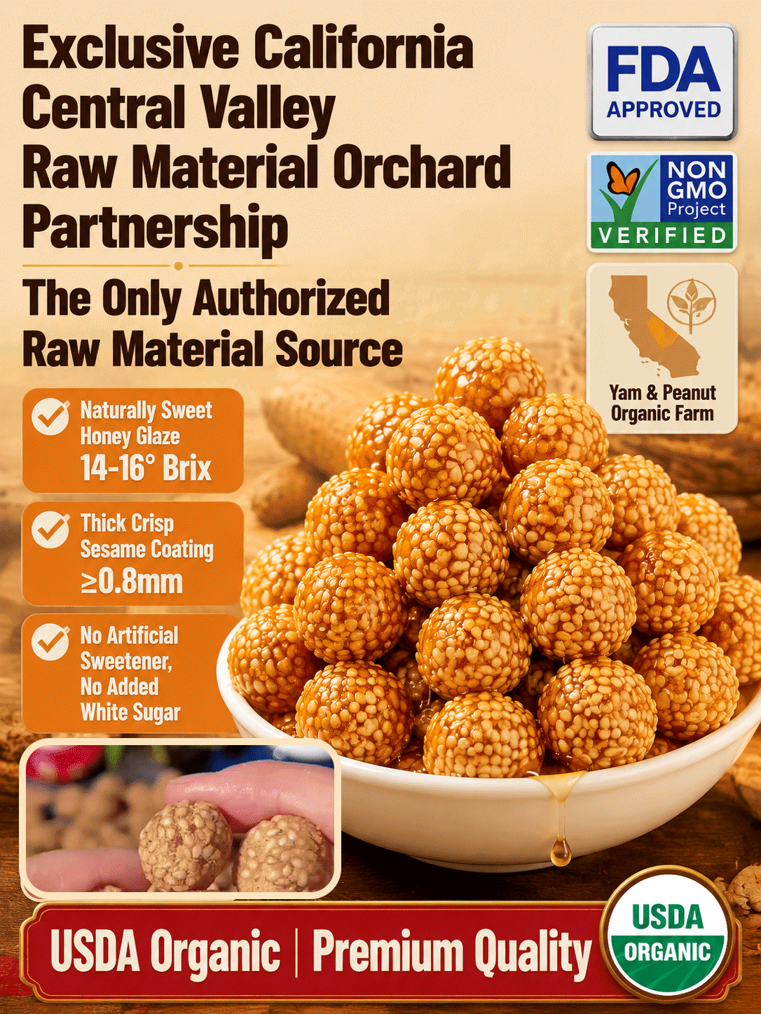 🥜Sesame Coated Yam Peanuts. 👨‍👩‍👧‍👦 Ideal shared snack for the whole familyOriginal Flavor-9YOE9