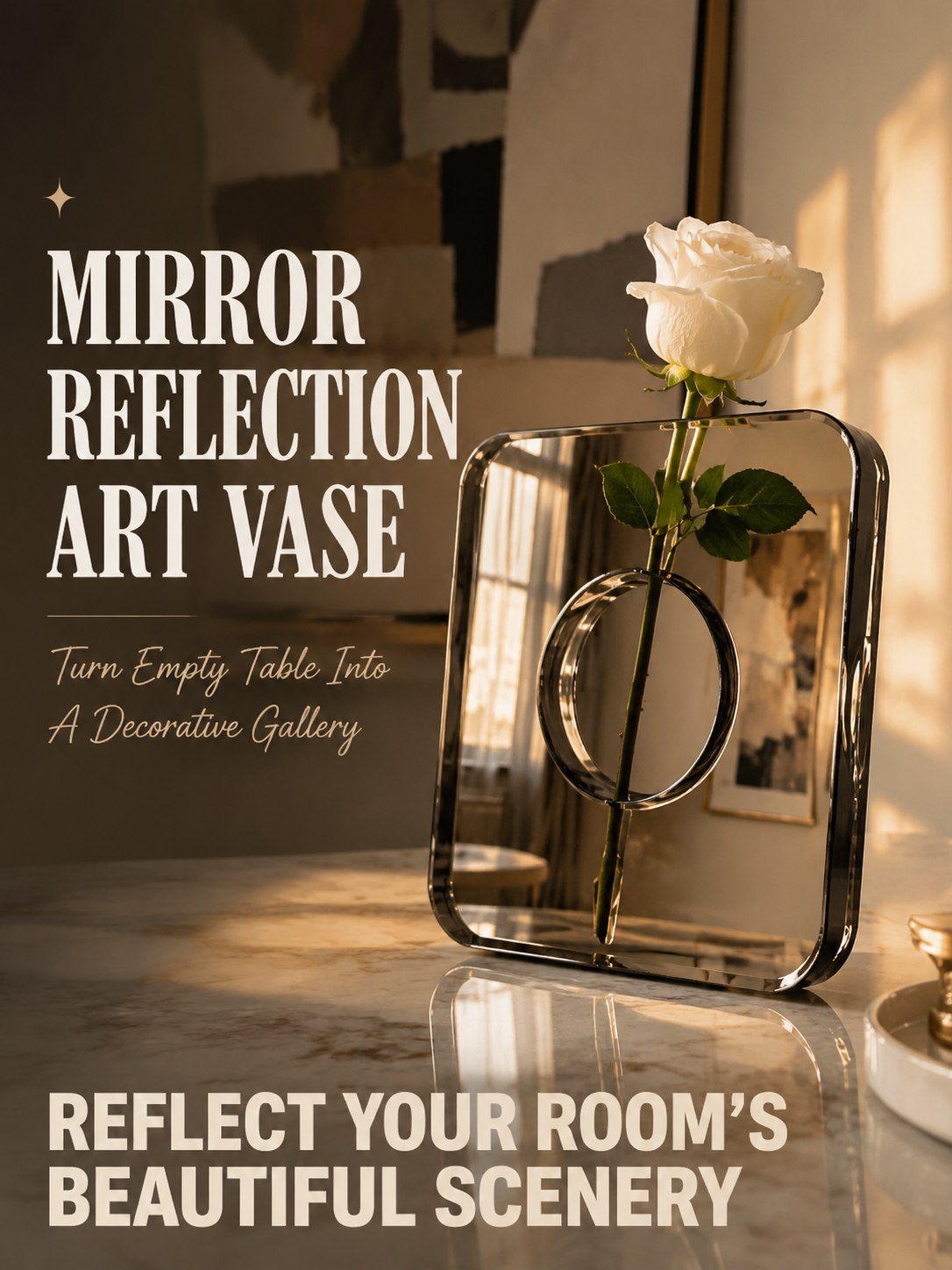 🖼️ Photo Frame Shaped Clear Flower Vase-9YOE9