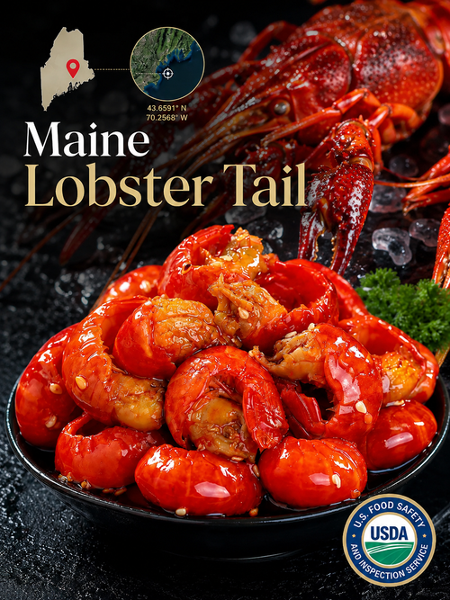 Fresh lobster tail meat with shell-9YOE9
