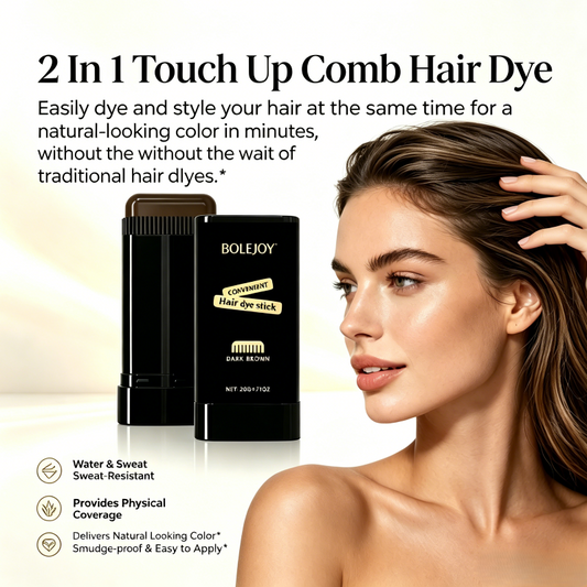 BOLEJOY Instant Gray Hair Touch-Up Stick – Quickly Cover White Roots & Hairline Gaps, Long-Lasting Waterproof Color-9YB
