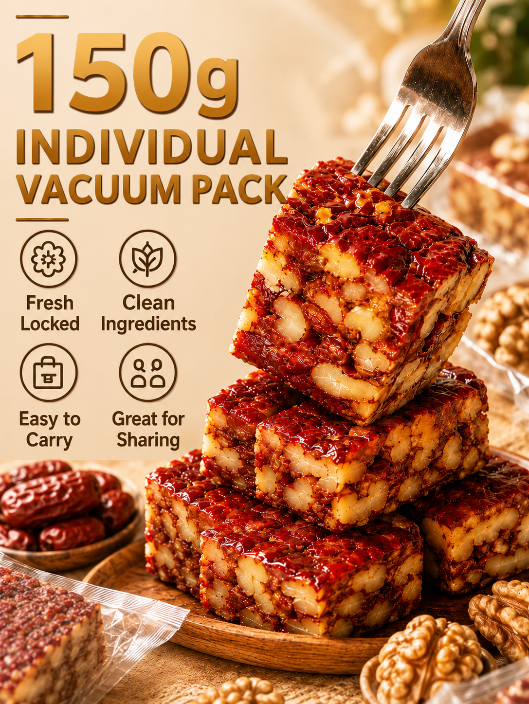 Premium Jujube Walnut Snack Bars-9YOE9