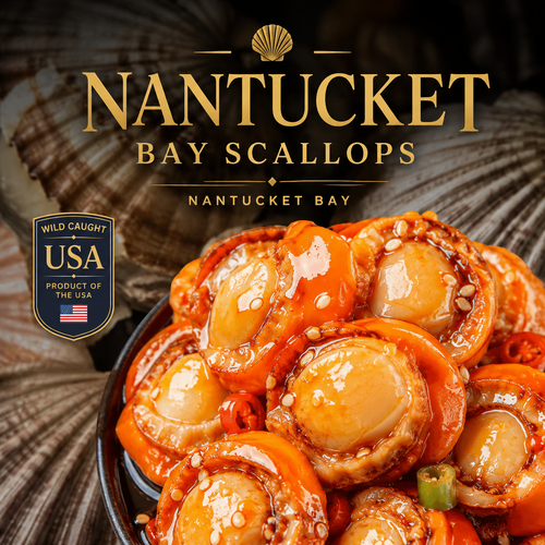 High-protein, ready-to-eat scallop meat from Nantucket Bay Scallops-Family