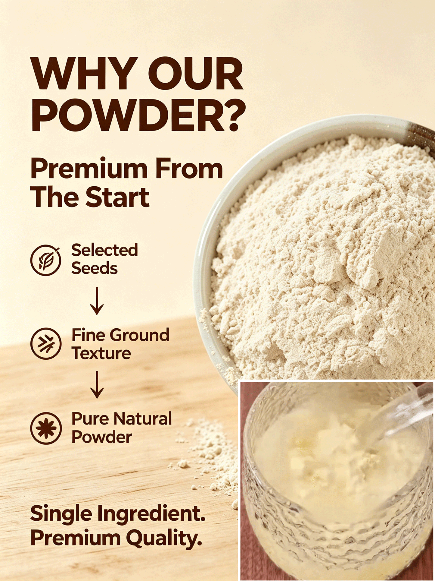 🍈 Premium Seed Powder Blend | Smooth Taste, Easy Nutrition-9YOE9
