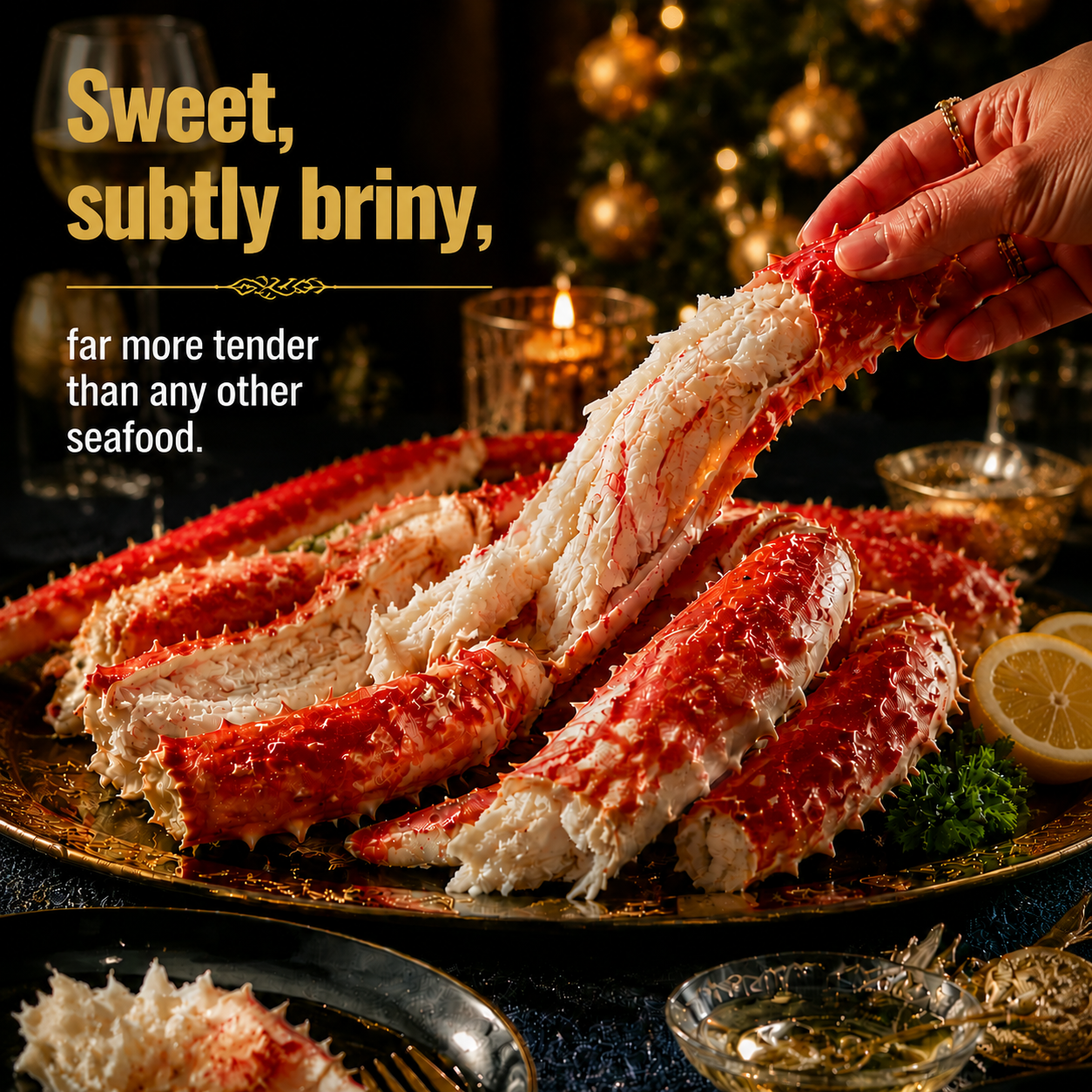 🦀Alaskan Red King Crab Legs，Rare species from 300 meters deep in the Bering Sea-9YOE9