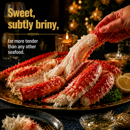 🦀Alaskan Red King Crab Legs，Rare species from 300 meters deep in the Bering Sea-9YOE9