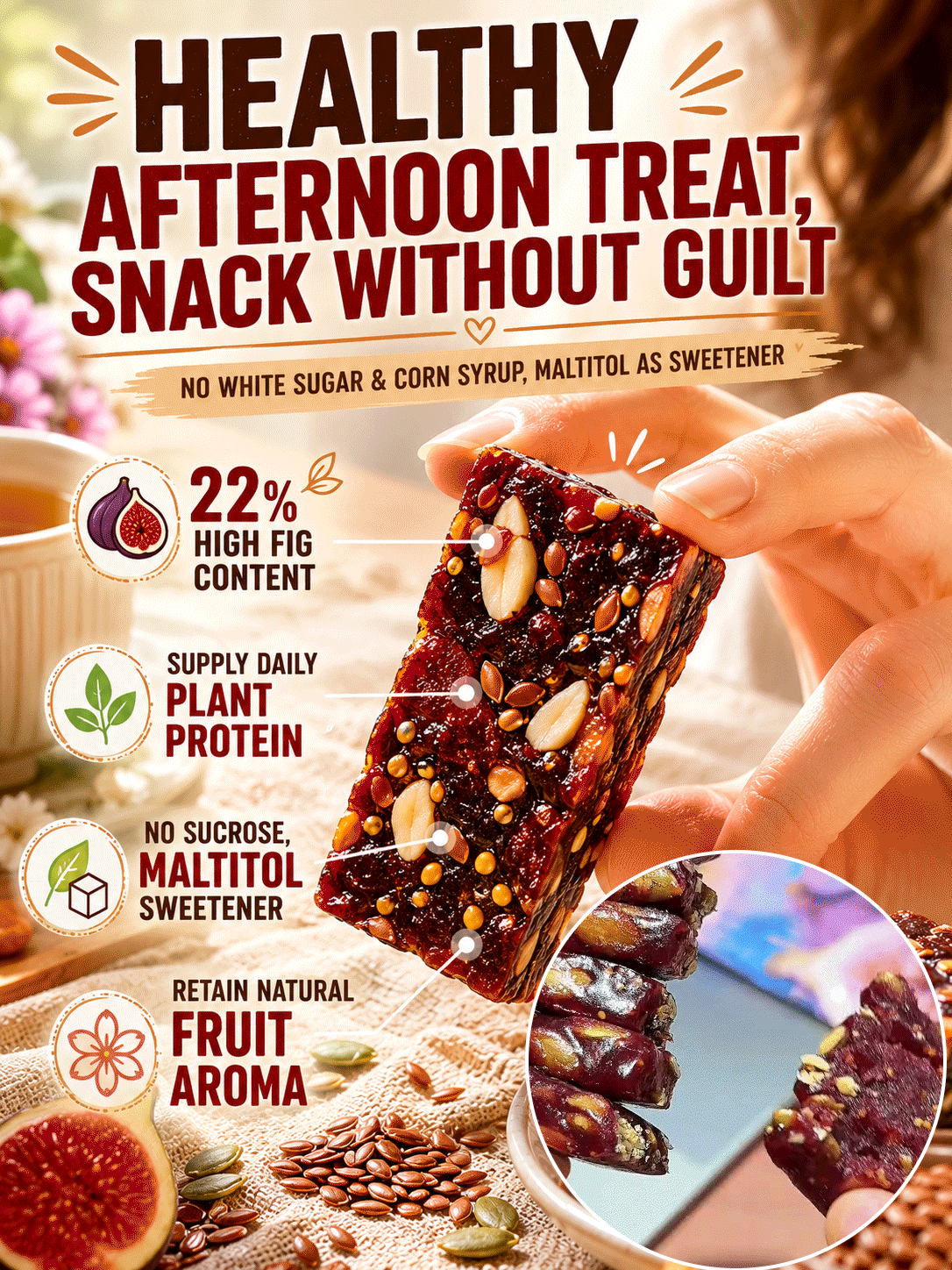 Fig & Flaxseed Snack Bites | Natural Healthy Snacks-9YOE9