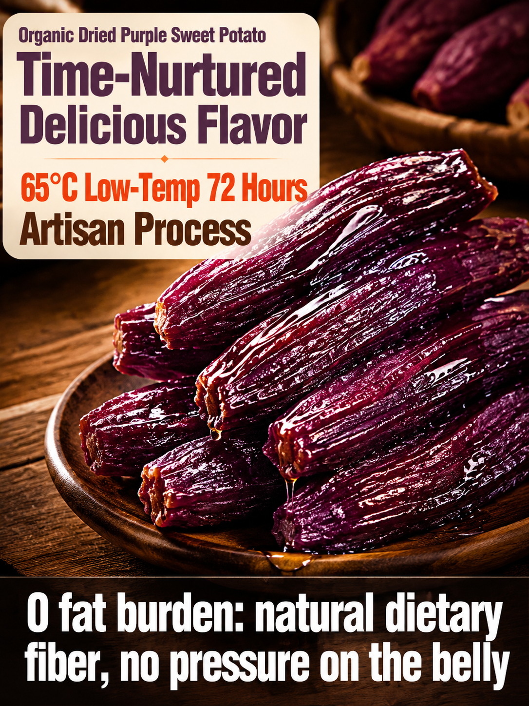 💜Healthy Low Fat Purple Sweet Potato Snack 👨‍👩‍👧‍👦chat and enjoy guilt-free chewy purple bites with your beloved family-9YOE9