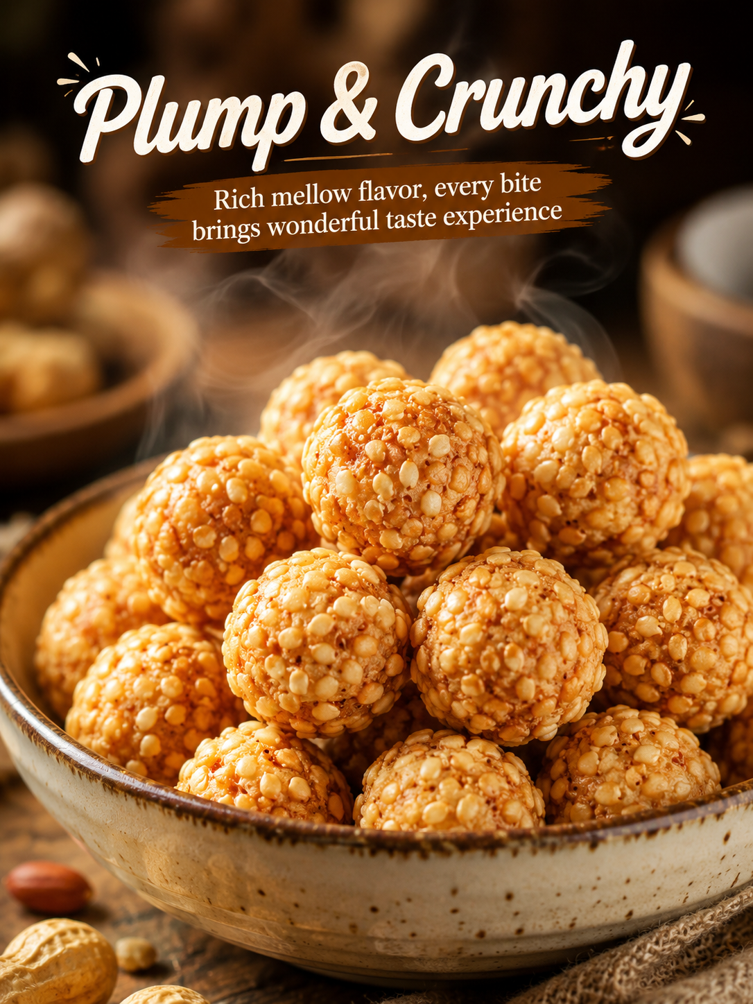Sesame Coated Yam Peanuts. Original Flavor-9YOE9