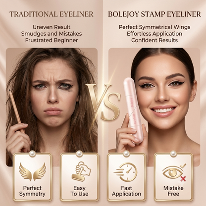 Bolejoy Rotating Wing Eyeliner Transfer Tool Double Headed Liquid Eye Liner Pen, Smudge-Proof, Sweat-Resistant-9YB