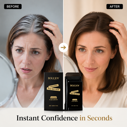 BOLEJOY Instant Gray Hair Touch-Up Stick – Quickly Cover White Roots & Hairline Gaps, Long-Lasting Waterproof Color-9YB