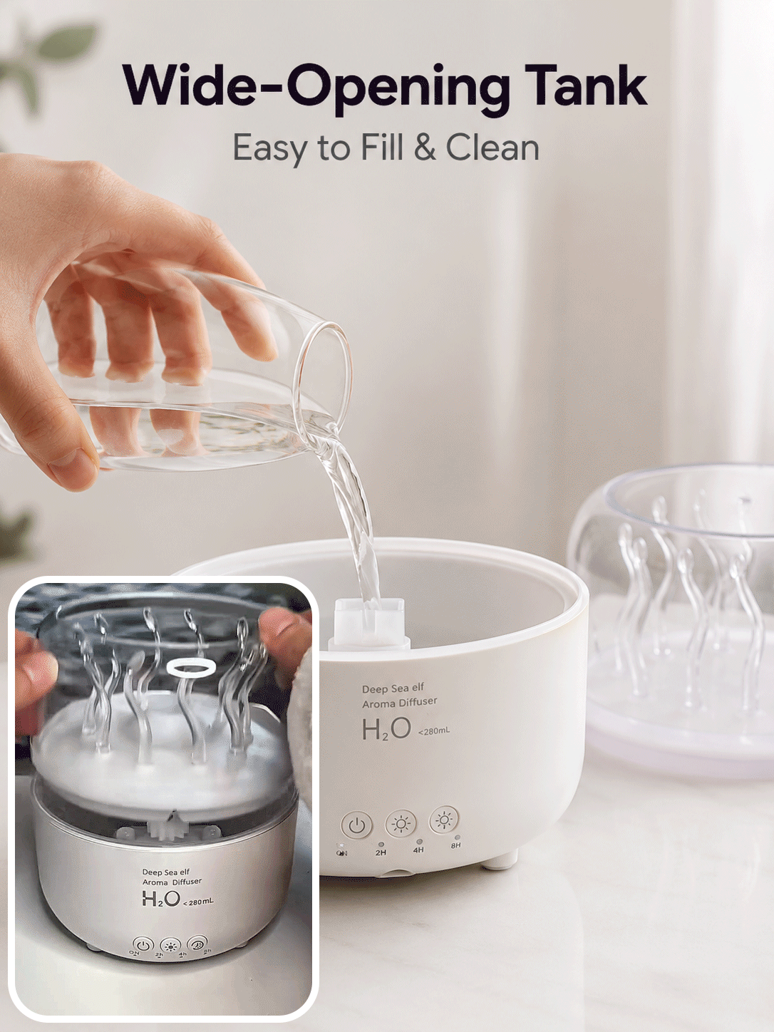 Rotating Seaweed Aroma Diffuser & Cool Mist Humidifier-9YOE9