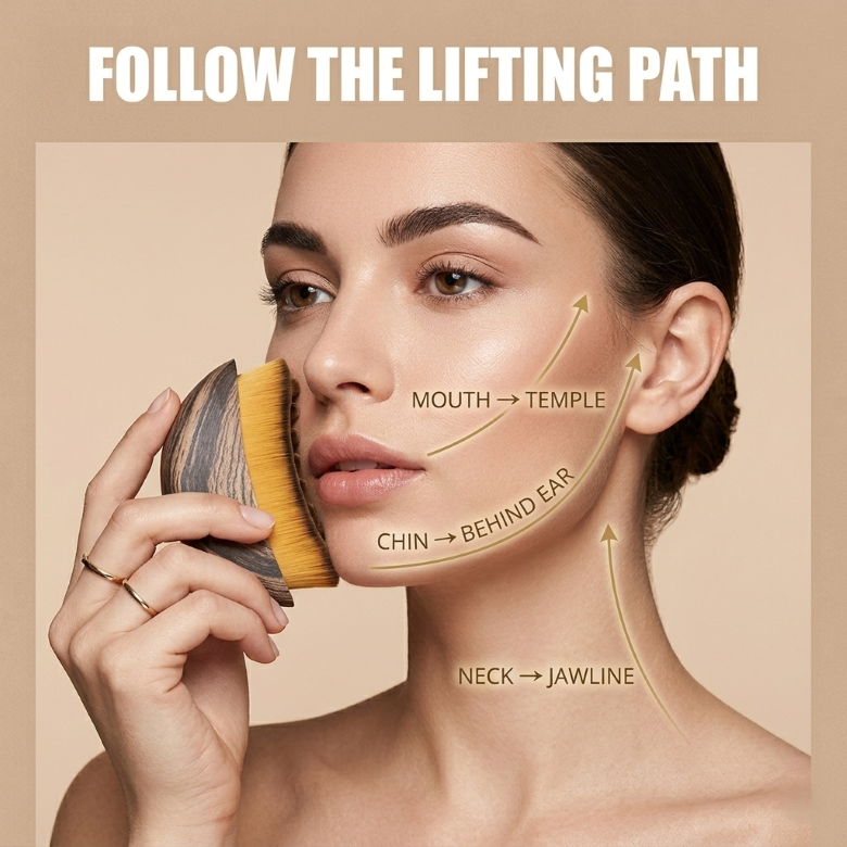 Facial Lymphatic Drainage Brush：EASILY SCULPT A MORE DEFINED, LIFTED FACE-9YB