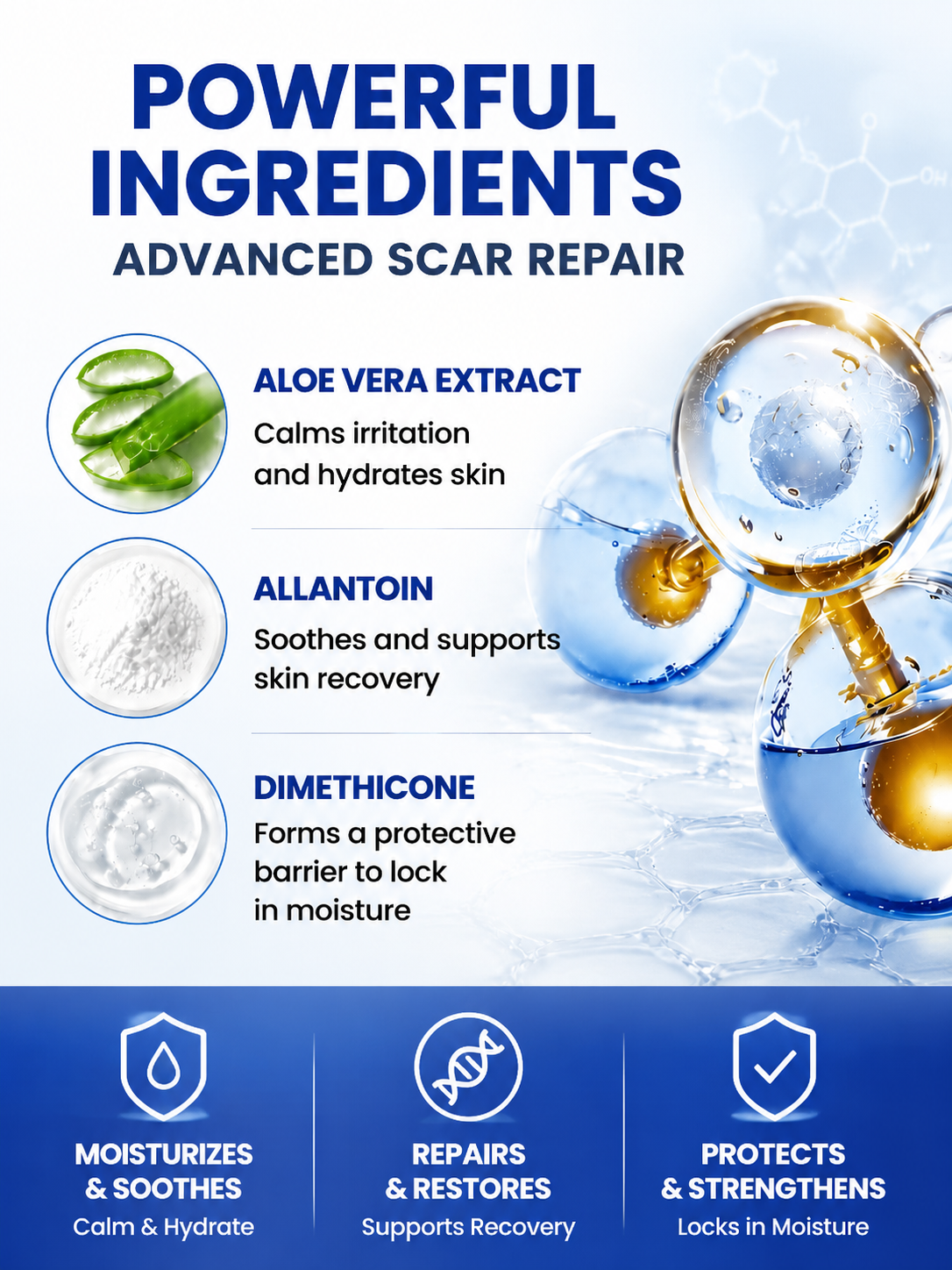 💎 Advanced Scar Repair Cream ✨ Restore Smooth-Looking Skin | Face & Body Silicone Scar Treatment Care for Visible Scar Improvement-9YOE9