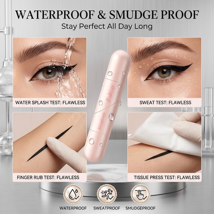 Bolejoy Rotating Wing Eyeliner Transfer Tool Double Headed Liquid Eye Liner Pen, Smudge-Proof, Sweat-Resistant-9YB