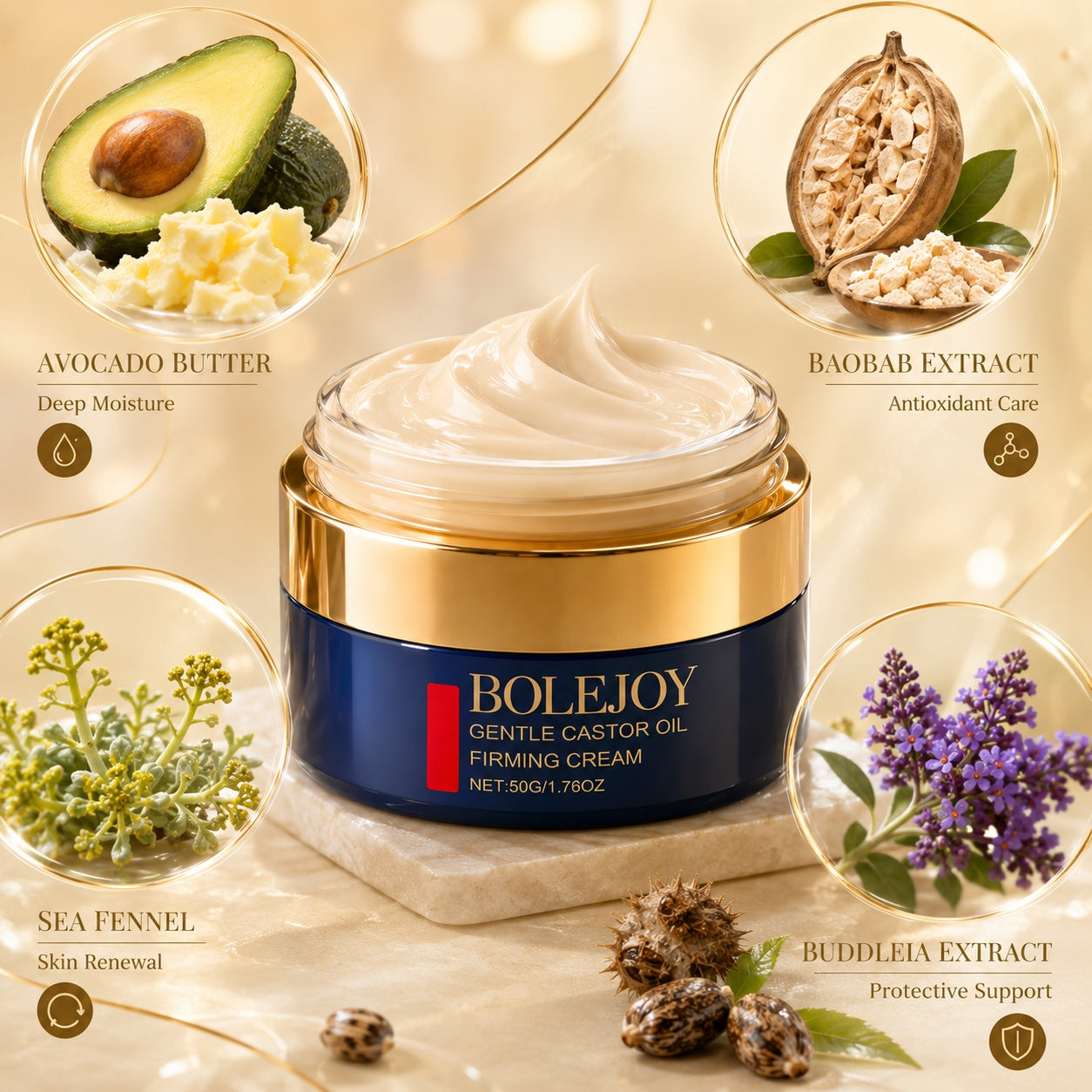 BOLEJOY Advanced Peptide Firming Cream – Lift, Hydrate & Restore Radiant Skin-9YB