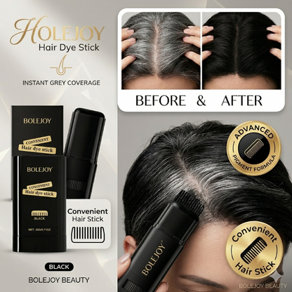 BOLEJOY Instant Gray Hair Touch-Up Stick – Quickly Cover White Roots & Hairline Gaps, Long-Lasting Waterproof Color-9YB