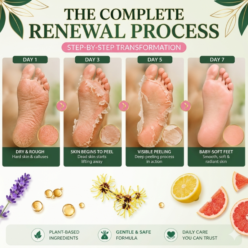 Bolejoy Foot Peel Mask | Deep Exfoliating Foot Mask to Remove Dead Skin & Calluses, Repair Cracked Heels for Silky Soft Feet