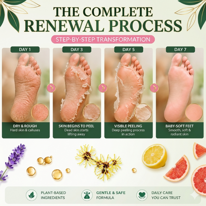 Bolejoy Foot Peel Mask | Deep Exfoliating Foot Mask to Remove Dead Skin & Calluses, Repair Cracked Heels for Silky Soft Feet