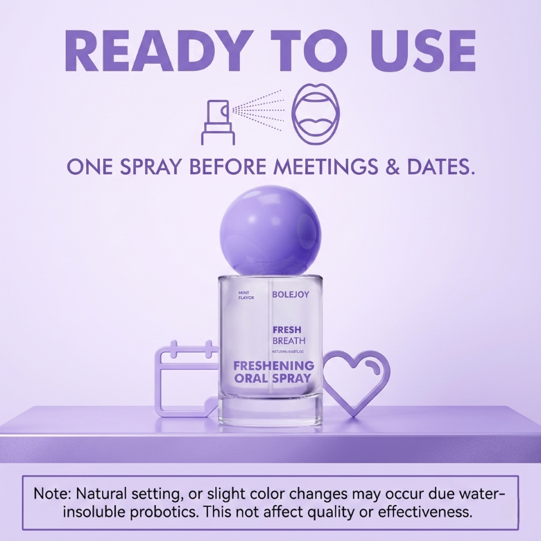 BOLEJOY Probiotic Oral Spray：All-Day Fresh Breath Instantly-9YB