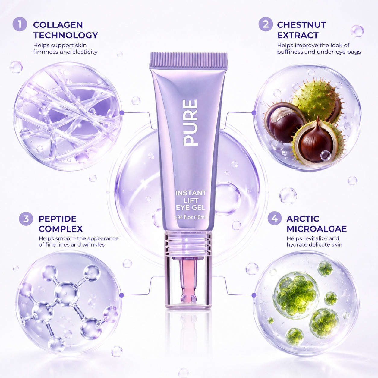 BOLEJOY Instant Lift Eye Gel – Advanced Under-Eye Tightening Technology for Puffiness, Fine Lines & Tired Eyes-9YB