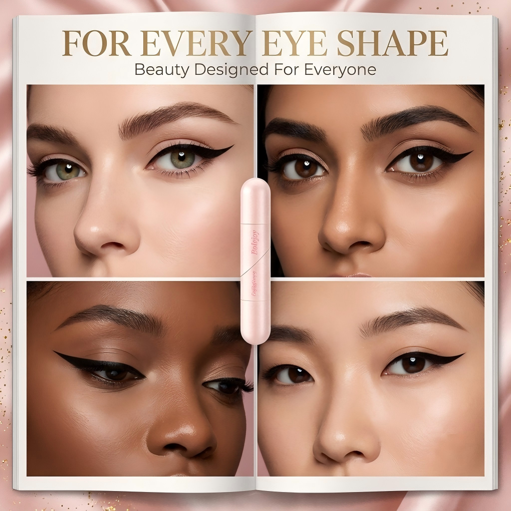 Bolejoy Rotating Wing Eyeliner Transfer Tool Double Headed Liquid Eye Liner Pen, Smudge-Proof, Sweat-Resistant-9YB