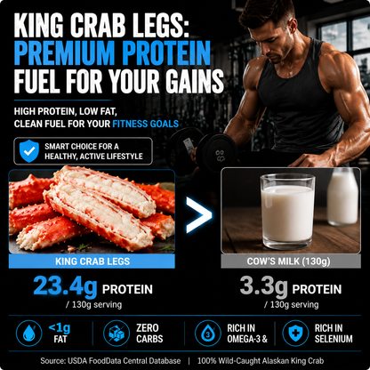 🦀Alaskan Red King Crab Legs，Rare species from 300 meters deep in the Bering Sea-9YOE9