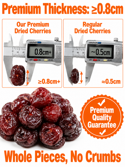 🍒Dried Sour Cherry Snacks, Natural Pitted Fruit Treats 👨‍👩‍👧‍👦Small chewy fruit bites, create sweet relaxing family leisure time-9YOE9
