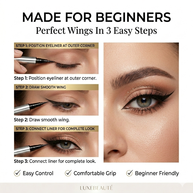 Bolejoy Waterproof Liquid Eyeliner—Smudge-proof, Long-lasting-9YB