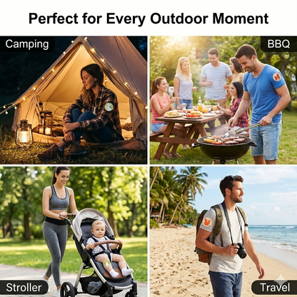 BOLEJOY Mosquito Repellent Patches – Safe for Kids & Adults, 24-Hour Protection for Travel, Camping & Outdoor Activities-9YB