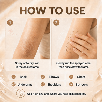 Body Peeling Shot Exfoliator Spray: Your Easy Body Glow Reset-9YB