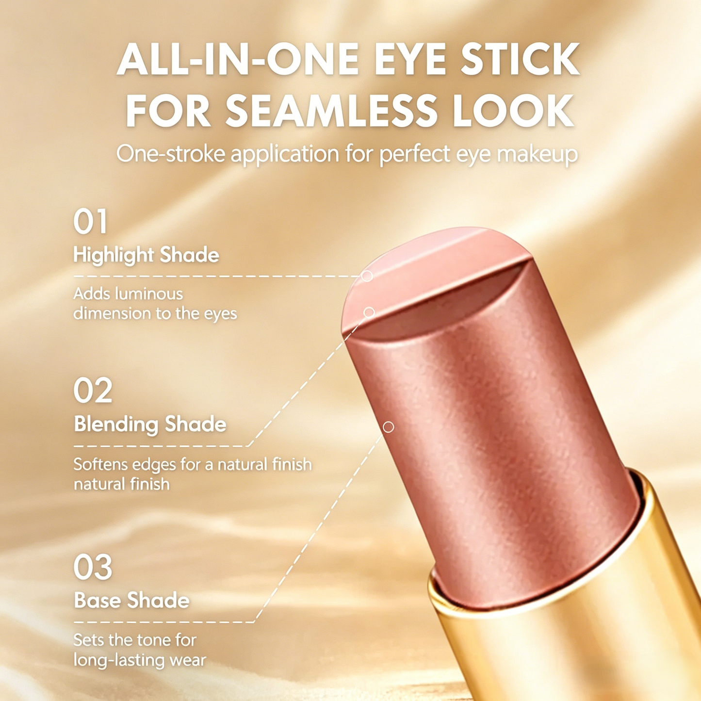 3-in-1 Eyeshadow Stick | One Swipe Gradient Eye Makeup for Beginners-9YB