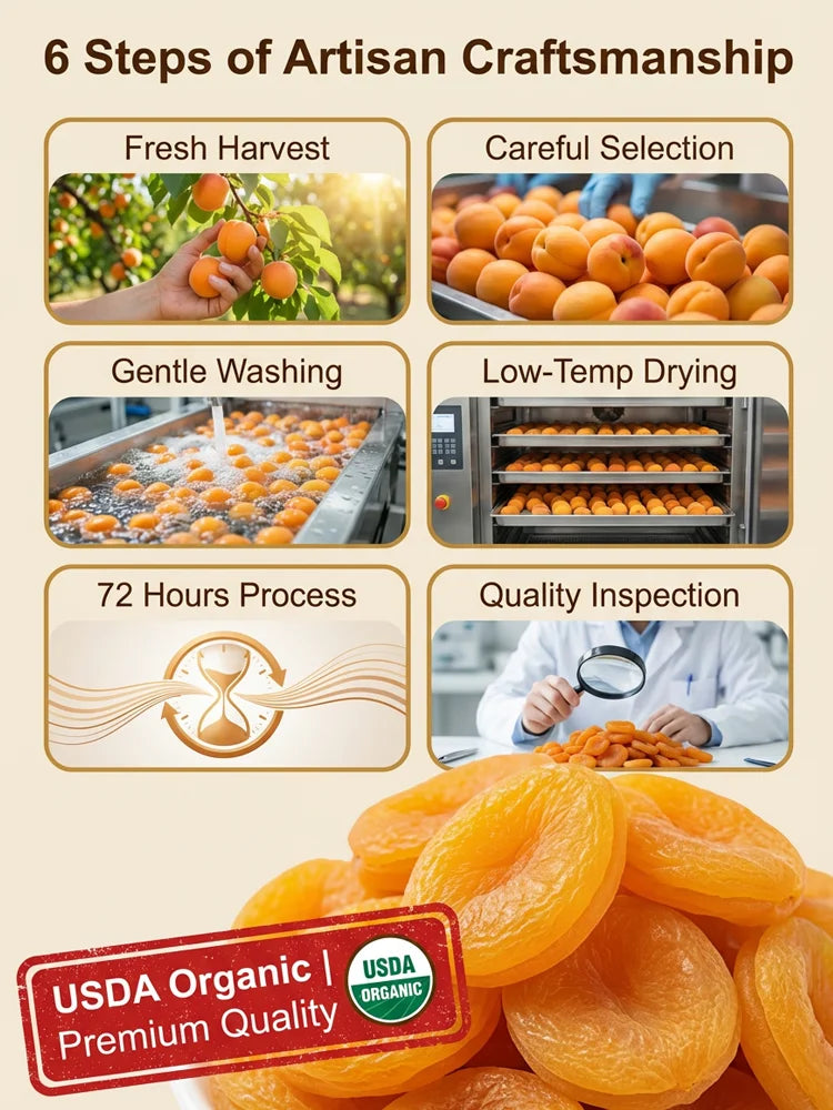 ✨California's high-quality dried Apricots.👨‍👩‍👧‍👦 Ideal shared snack for the whole familyOriginal-9YOE9