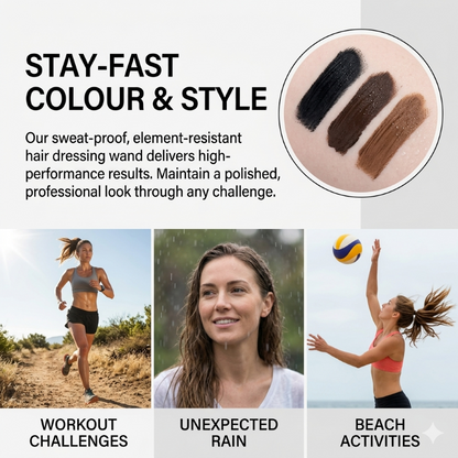 BOLEJOY Instant Gray Hair Touch-Up Stick – Quickly Cover White Roots & Hairline Gaps, Long-Lasting Waterproof Color-9YB