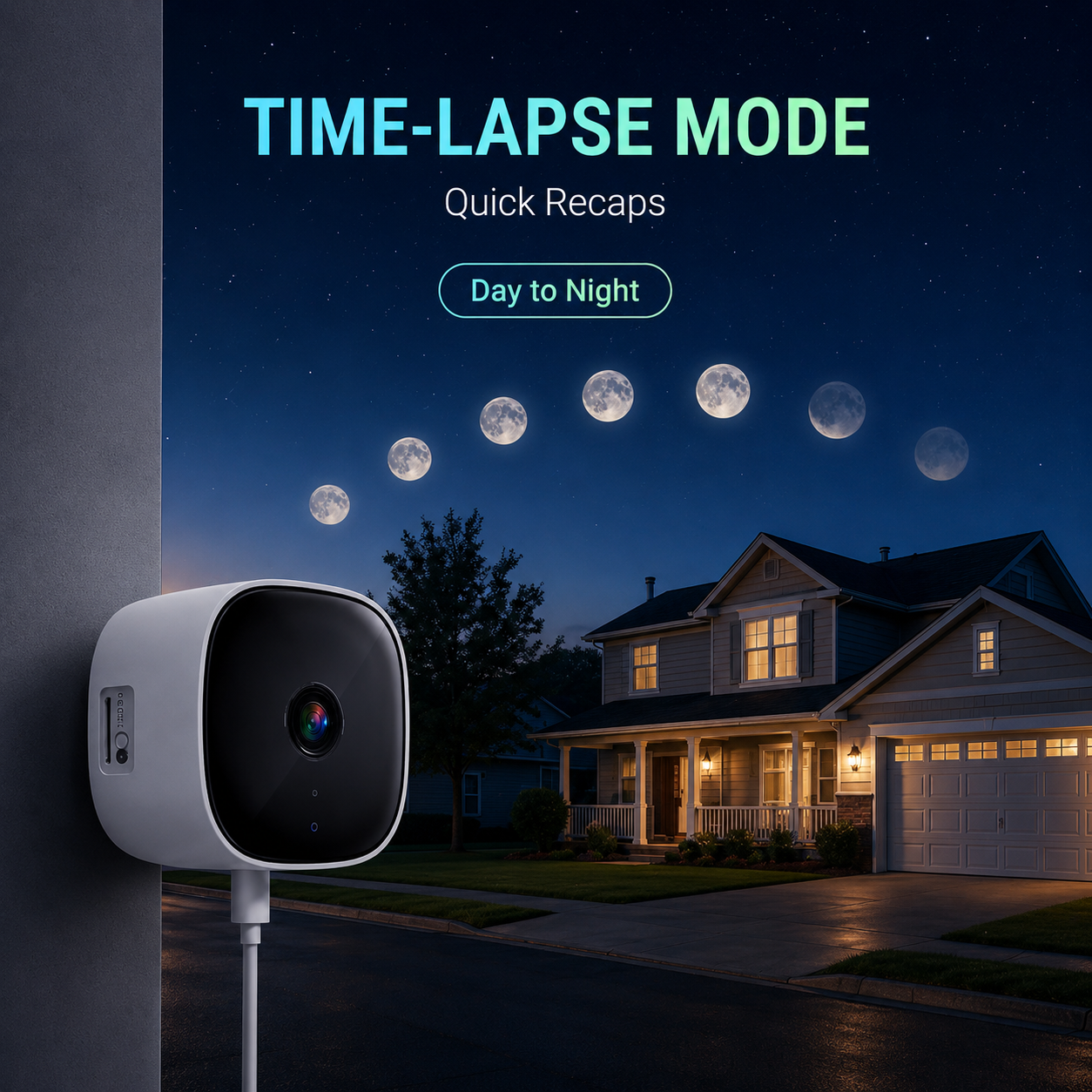 Peel & Stick Window Security Camera-9YB