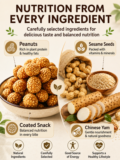 Sesame Coated Yam Peanuts. Original Flavor-9YOE9