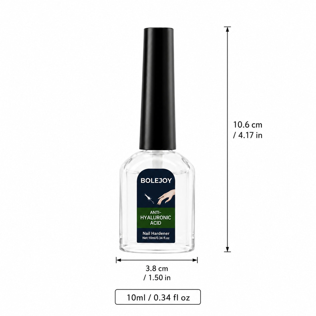 BOLEJOY Hyaluronic Acid Nail Hardener for Weak, Brittle & Dull Nails-9YOE9