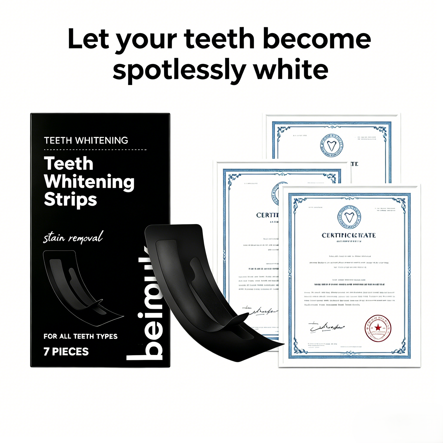 Charcoal Teeth Whitening Strips-9YB