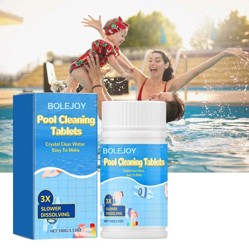 Pool Cleaning Tablets | 2X Algae Control, Gentle & Safe for Family Use-9YOE9