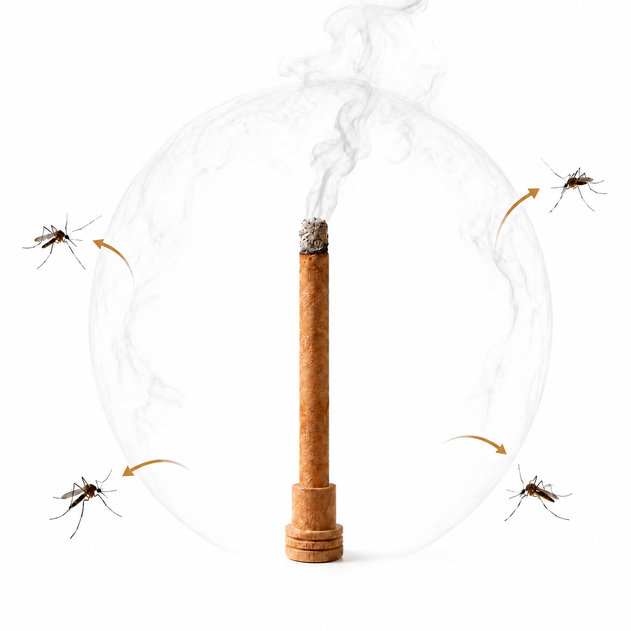 Mugwort Mosquito Repellent Sticks with Wooden Holder-9YB