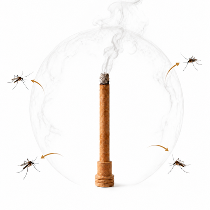 Mugwort Mosquito Repellent Sticks with Wooden Holder-9YB