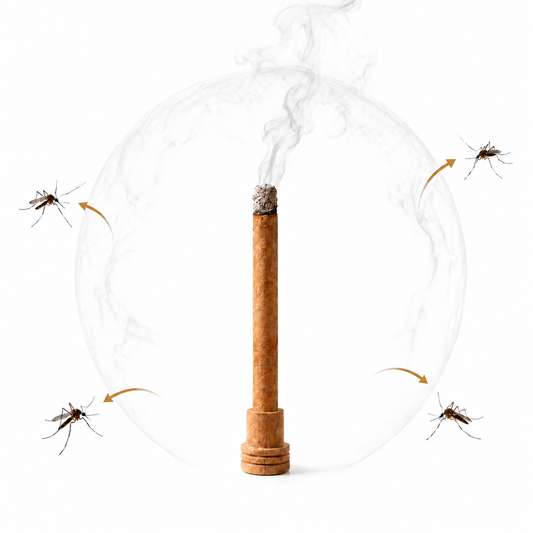 Mugwort Mosquito Repellent Sticks with Wooden Holder-9YB