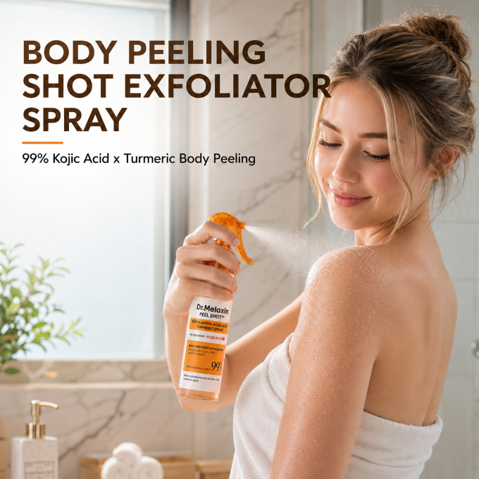 Body Peeling Shot Exfoliator Spray: Your Easy Body Glow Reset-9YB