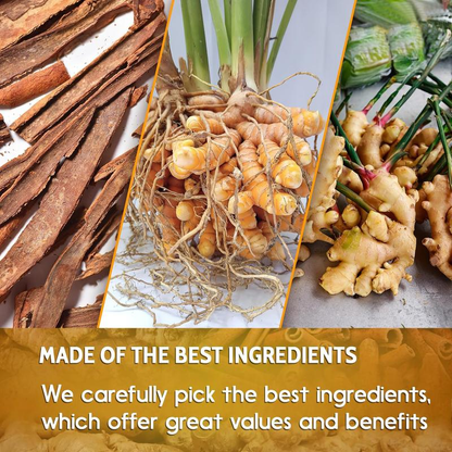 Premium Turmeric Ginger Cinnamon Tea - 100% Handmade Eco-conscious Bags No Sugar No Caffeine No Gluten Vegan Herbal Beverage-AKS