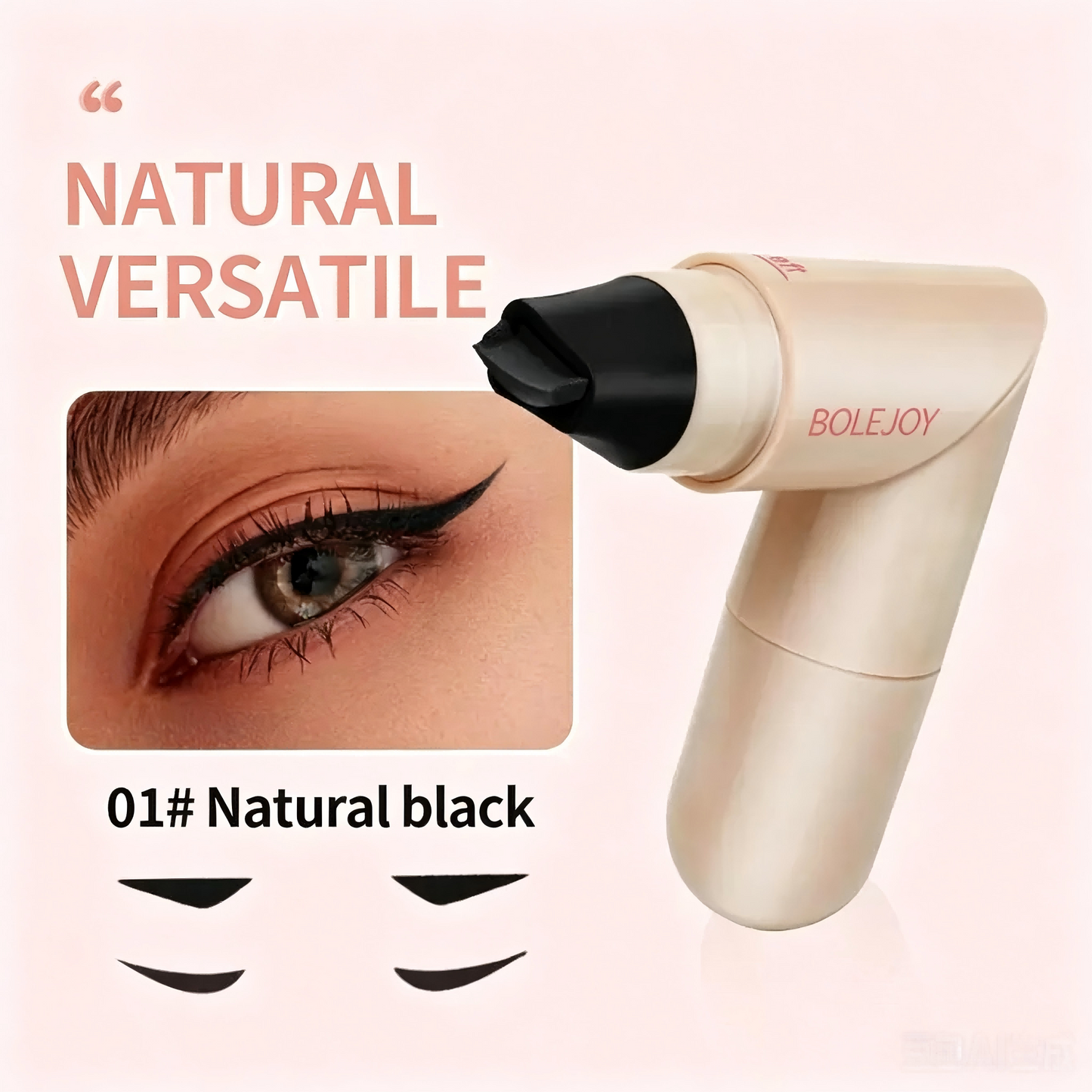 Bolejoy Rotating Wing Eyeliner Transfer Tool Double Headed Liquid Eye Liner Pen, Smudge-Proof, Sweat-Resistant-9YB